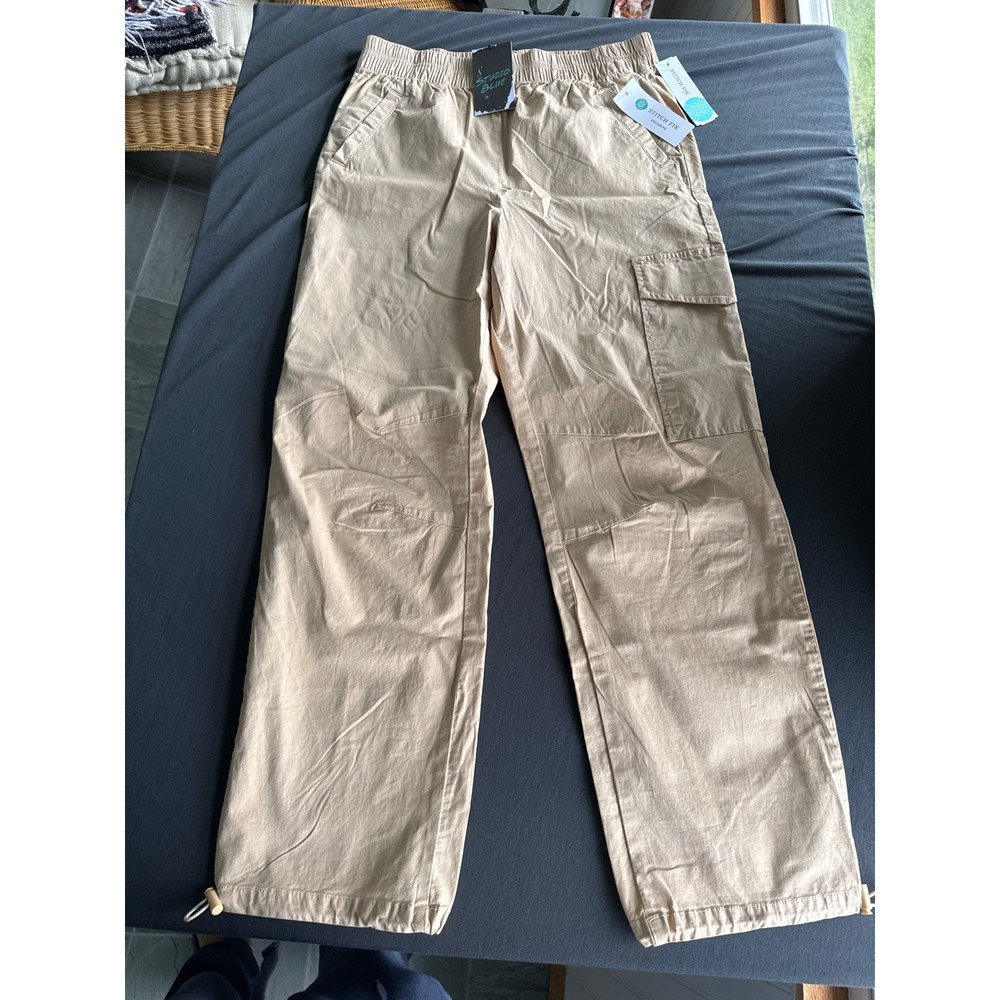 Studio Blue Dani Jogger Khaki Tan Cargo Pants Stitch Fix Exclusive Women 4 NEW